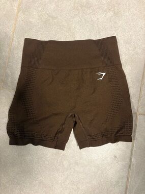 Gymshark Vital Seamless Brown Shorts
